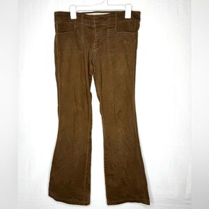 Vintage Hollister Co Y2K Low Rise Flare Pant Sz 9 Brown Gorpcore Streeetwear